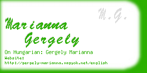 marianna gergely business card